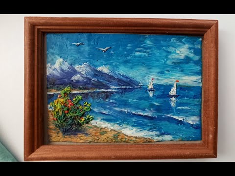 Видео: Мастер- класс по пластилинографии "Морской пейзаж"