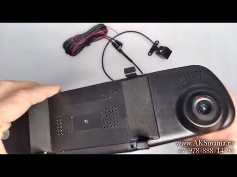 Видео: Зеркало-регистратор Blackbox DVR HD1080 - Регистратор с камерой заднего вида. Обзор.