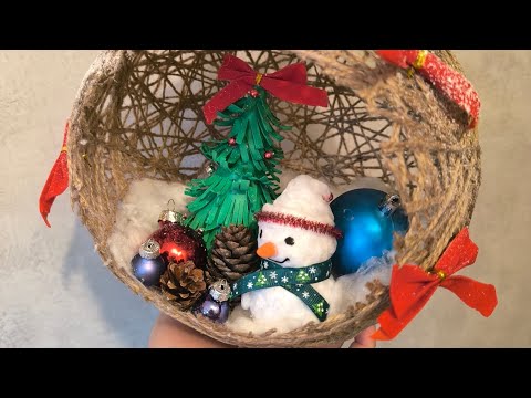 Видео: Мастер класс по созданию зимних поделок, ёлочные игрушки