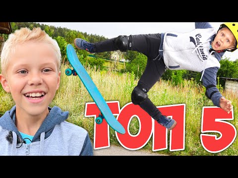 Видео: Самые Простые Трюки на Скейте ! Скейтбординг для Начинающих ! Треш от Папы !