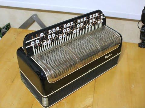 Видео: Реставрация ППК и меха баяна "РУБИН".