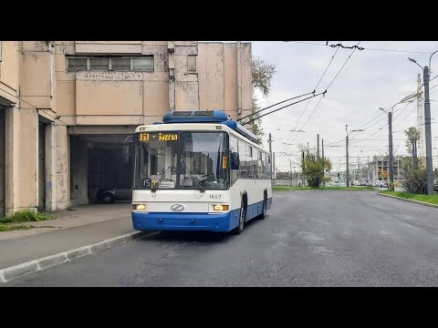 Видео: Троллейбус, маршрут №15 БТЗ-52768Т б.1867 (01.10.2021) Санкт-Петербург