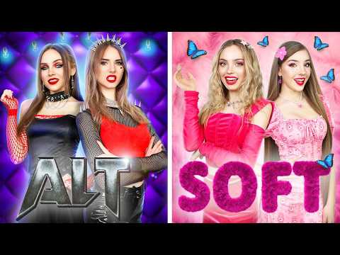Видео: Alt Сестра vs Soft Сестра! Хорошая vs Плохая Девушка на Rock Концерте