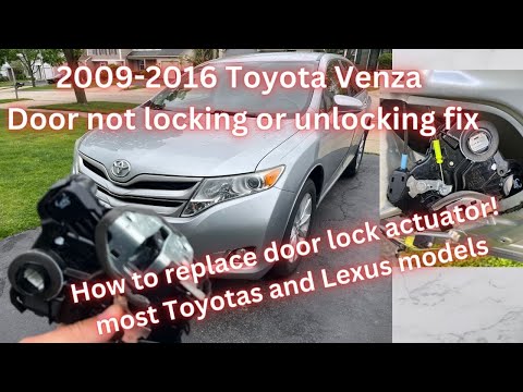 Видео: Как устранить проблему с запиранием или отпиранием дверного замка Toyota? Как заменить привод две...