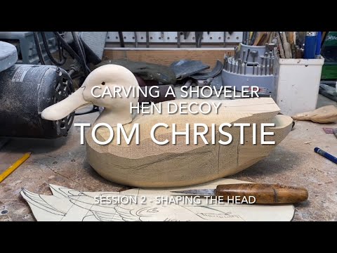 Видео: Вырезание чучела широконоски. Занятие 2 — Формирование головы