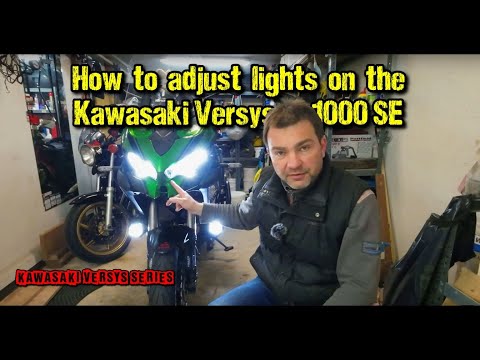 Видео: Как отрегулировать фары на Kawasaki Versys 1000 gen3 2019-2023 гг.
