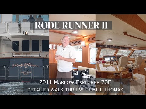 Видео: Продаётся яхта Marlow Explorer 70E Rode Runner II 2011 года. Обзор