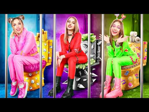 Видео: Бедная Vs Богатая Vs Гига Богатая в Тюрьме! Alt vs Soft vs Indie Девушка