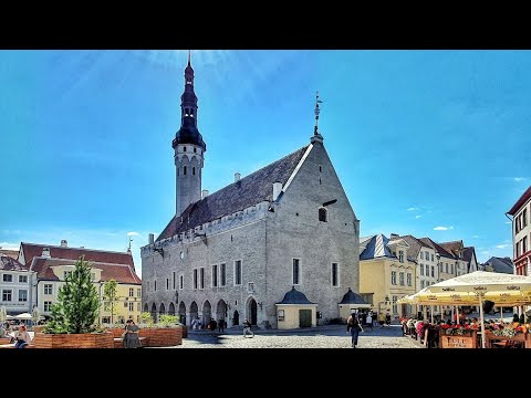 Видео: Старый Таллинн и центр города из окон синего трамвайчика. 