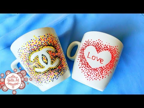 Видео: 6 способов как оформить кружку быстро и просто. Мастер класс для начинающих. DIY