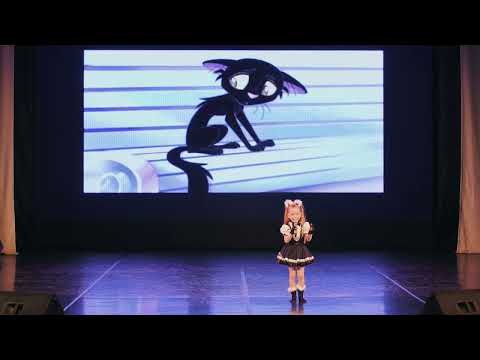 Видео: Чёрный кот Самодурова Ксения 7 лет