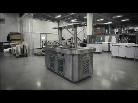 Видео: Рабочий кухонный остров ELBA для ресторанов от завода FINIST