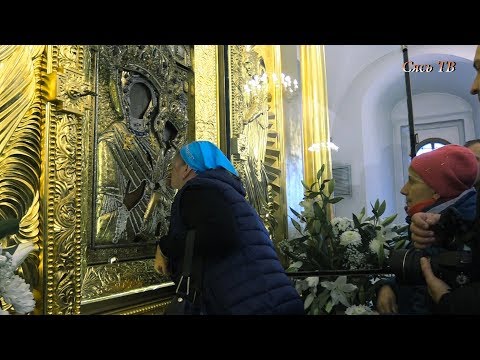 Видео: Тихвинская икона Божьей Матери
