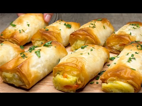 Видео: Такого вкусного ужина я еще никогда не ел! Рулетики с картошкой! Дешевый рецепт!