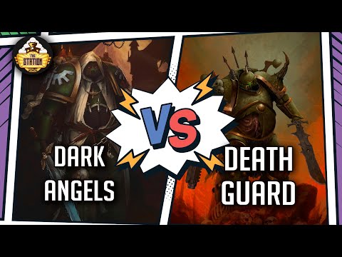 Видео: Dark Angels vs Death Guard | Репорт 2000pts | Warhammer 40000
