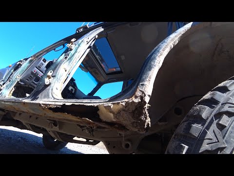 Видео: Замена порогов Prado 95 за 7 дней. Replacement of Prado 95 thresholds.