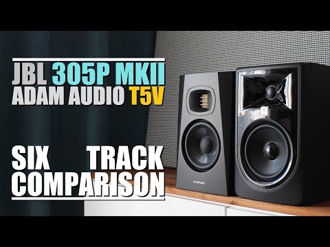 Видео: JBL 305P MKII против Adam Audio T5V || Сравнение 6-дорожечных моделей