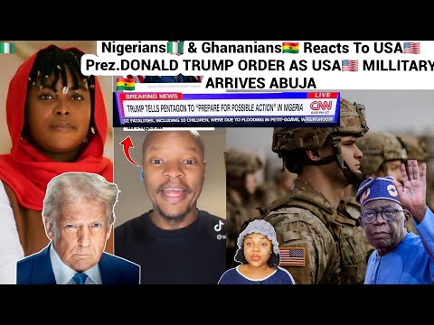Видео: СРОЧНО‼️Нигерийцы🇳🇬 и ганцы🇬🇭 реагируют на вторжение президента США Трампа в Нигерию🇳🇬