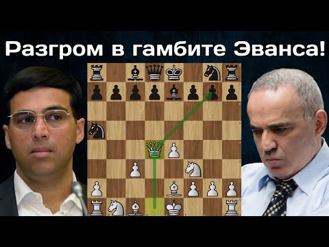 Видео: "Эту партию я посвящаю Талю" Гарри Каспаров - Виши Ананд | Мемориал Таля 1995 | Шахматы