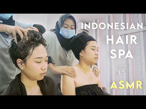 Видео: ASMR Creambath | Интенсивный индонезийский спа-уход за волосами и массаж тела