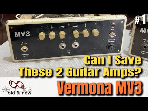 Видео: Реставрация двух редких восточногерманских гитарных ламповых усилителей Vermona MV3 (часть 1)