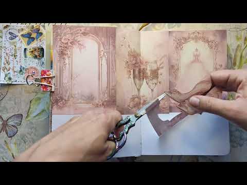 Видео: 🎊🎉З Днем народження🎂🥂🍾, каналу 1рік, #asmr, #hb, #collage #aesthetic #journaling #scrapbooking #art