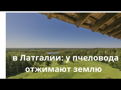 Видео: Скандал в Латгалии  у пчеловода отжимают землю под высоковольтный кабель