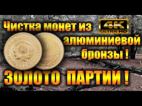 Видео: Чистка монет из алюминиевой бронзы. Чистка простым способом домашней бытовой химией.