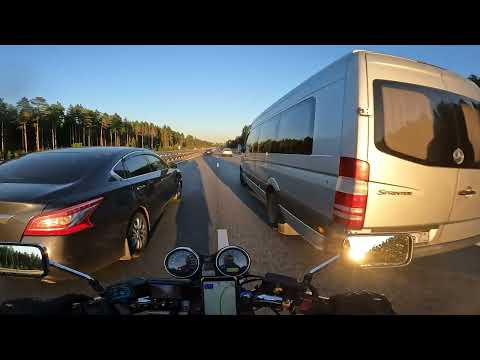 Видео: Еду с дачи на чиле по М-11 на Honda CB1300