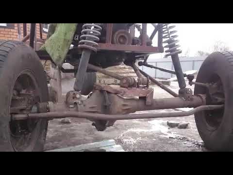 Видео: Самодельный вездеход передняя подвеска.