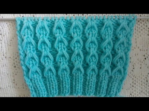 Видео: Шикарный объёмный рельефный узор спицами поворотными и круговыми рядами.