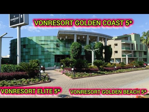 Видео: VONRESORT Golden Coast 5*, VONRESORT Golden Beach 4*, VONRESORT Elite 5*, Сиде, Чолаклы