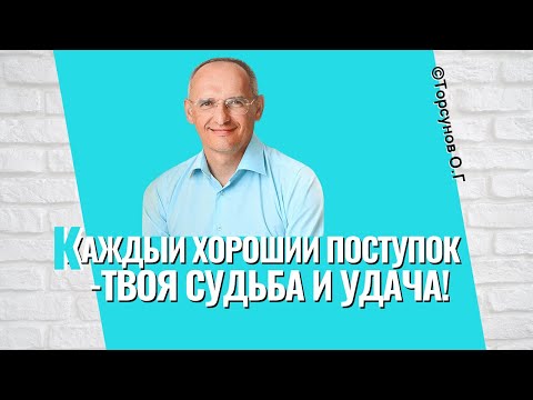 Видео: Каждый хороший поступок - это ваша судьба и удача! Торсунов лекции