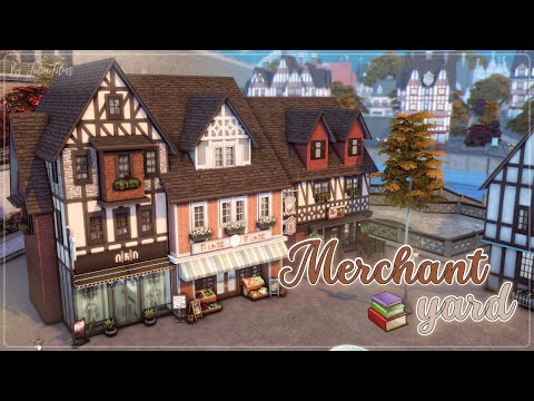 Видео: Торговый Двор📚│Строительство│Merchant Yard│SpeedBuild│NO CC [The Sims 4]