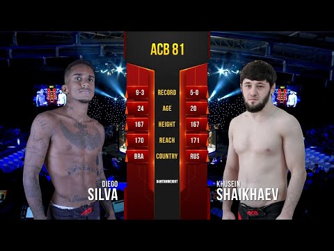Видео: Диего Силва vs. Хусейн Шайхаев | Diego Silva vs. Khusein Shaikhaev | ACB 81