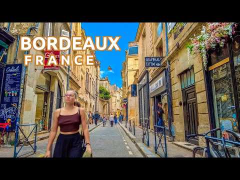 Видео: Расслабляющая велопрогулка по Бордо, Франция | Обзорная экскурсия по городу в разрешении 4K