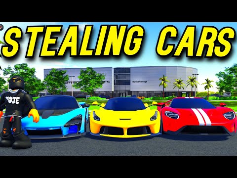 Видео: Ролевая игра Roblox — угон всех машин из автосалона