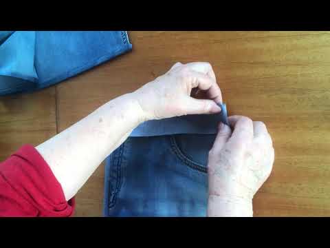 Видео: Утилизация ненужных джинсов. Соседка выпросила!