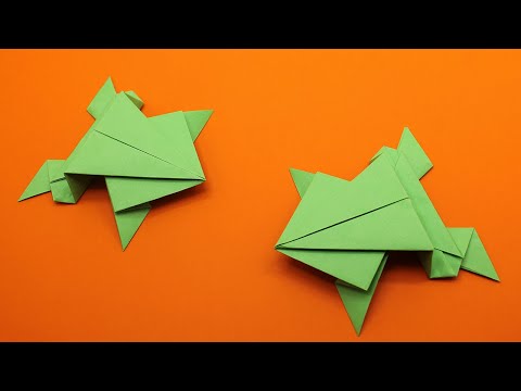 Видео: 🐸 СУПЕР 🐸 ПРЫГАЮЩАЯ ЛЯГУШКА ИЗ БУМАГИ 🐸 БЕЗ КЛЕЯ /  Как сделать лягушку оригами, которая прыгает