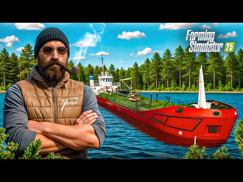 Видео: МЕГА ФЕРМА В ЛЕСУ #6 - КУПИЛИ КОРАБЛЬ - FARMING SIMULATOR 25