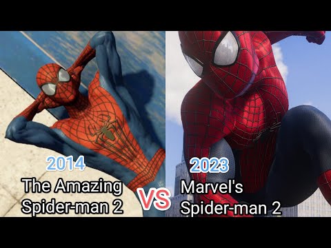 Видео: Сравнение игр The Amazing Spider-man 2 vs Marvel 's Spider-man 2