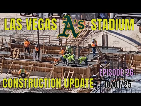 Видео: Новости о строительстве стадиона Las Vegas Athletics от 10 января 2025 г.