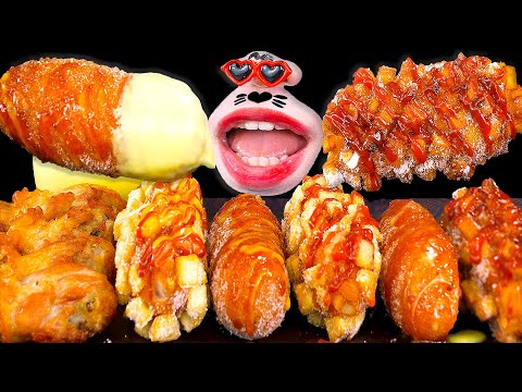 Видео: АСМР МУКБАНГ :) Шоу поедания сырной кукурузы и курицы и сырного соуса!