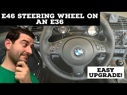 Видео: Рулевое колесо BMW E46 на E36