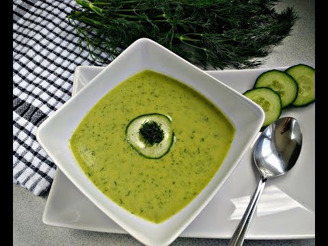 Видео: Крем-суп из огурцов. Просто, быстро и вкусно.