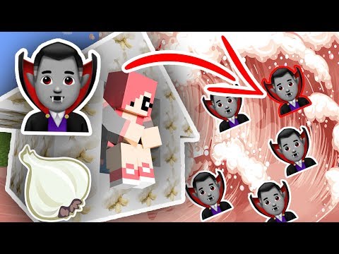 Видео: ЦУНАМИ ИЗ ВАМПИРОВ ПРОТИВ ДОМА ИЗ ЧЕСНОКА В МАЙНКРАФТ