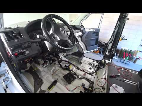 Видео: Установка 2-ой АКБ на vw T5 GP, MultiControl таймер vebasto, сухой фен Eberspächer D4.