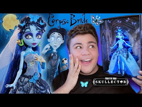 Видео: Обзор на Виктора и Эмили 🦋 Skullector Corpse Bride Emily Monster High 2025 Unboxing & Review