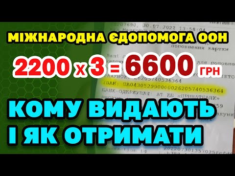 Видео: Міжнародна єДопомога - кому видають і як оформити 2200*3=6600 грн відео інструкція та відповіді.