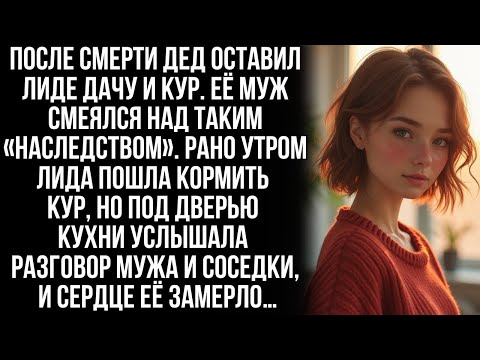 Видео: Дед Лиды оставил ей необычное наследство: дачу и кур. Но когда она подслушала мужа и дачную соседку…